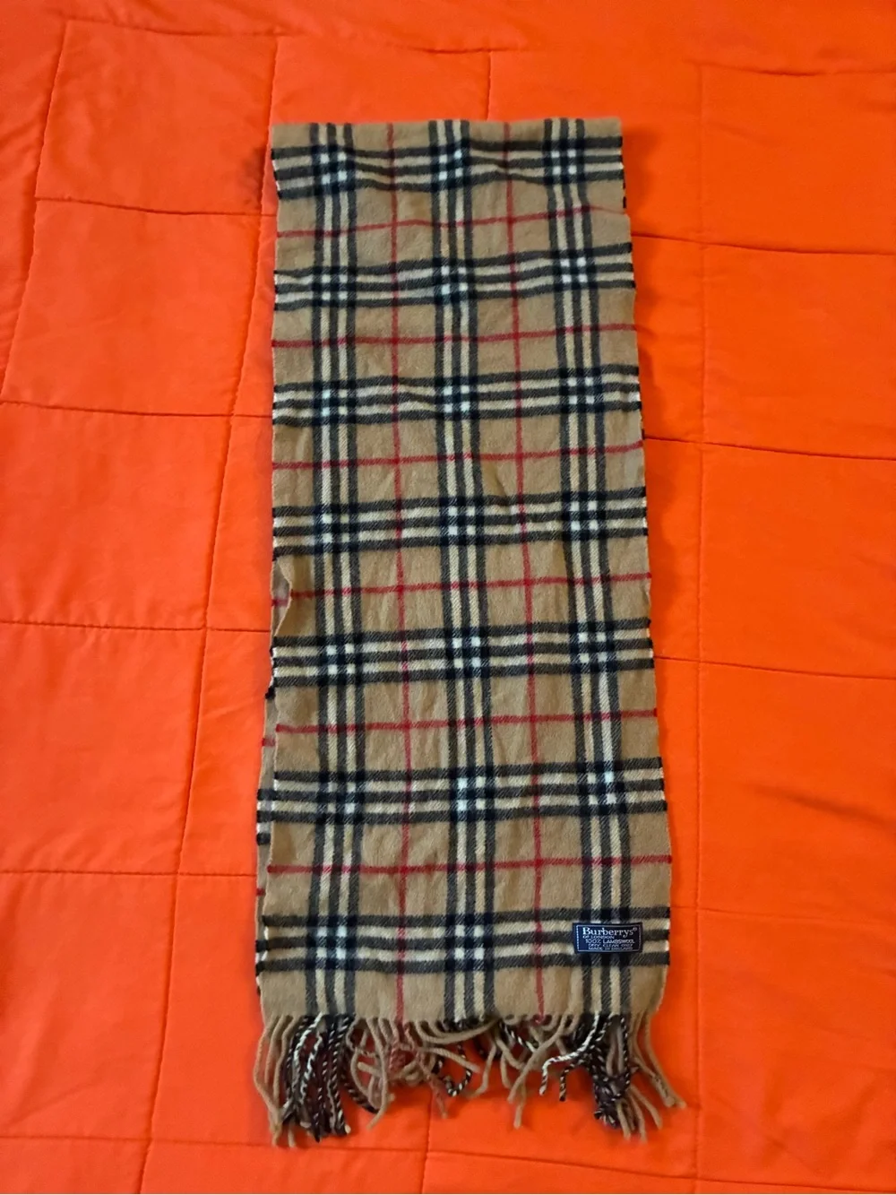 Burberry Scarf Womens The Classic Check Cashmere Vintage